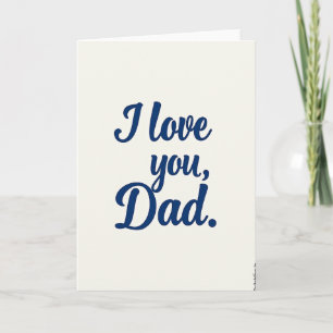 Marinha Eu Te Amo Papai Cartão
