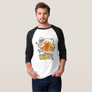 Marinheiro Bêbado Camiseta Masculina Manga 3/4 R
