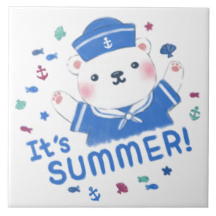 Marinheiro de Urso Polar Bonito na Ilustração de V