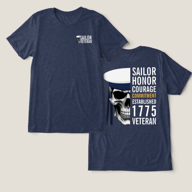 Marinheiro Veterano Honra Coragem Compromisso  (Design Frente e Verso)