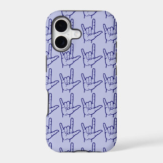 Marinho ASL I Te Amo Caso Personalizado