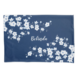 Marinho Azul Azul Cereja Branca Blossomo Monograma