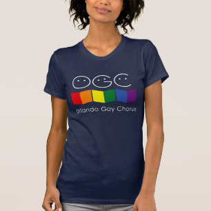 Marinho Azul - Camiseta feminina do Orlando Gay Ch