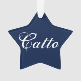 Marinho Azul - "Catto" - Ornamento Estrela