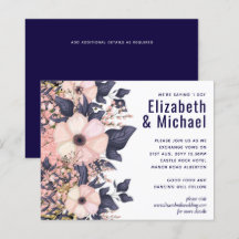 Marinho Azul Cor-de-rosa Moderno Orçamento de Casa