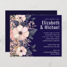 Marinho Azul Cor-de-rosa Moderno Orçamento de Casa