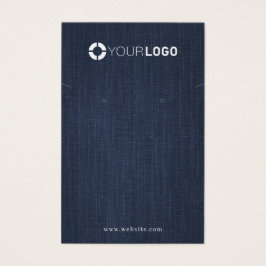 Marinho azul denim logotipo personalizado exibição