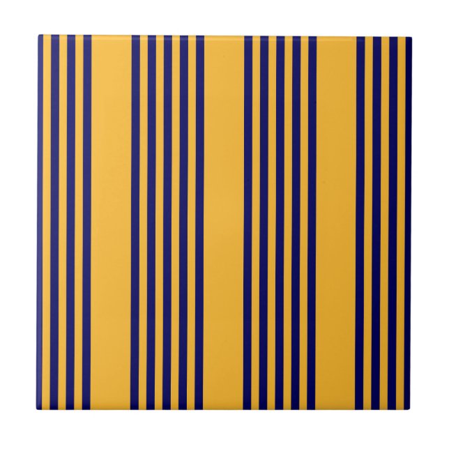 Marinho azul e amarelo ensolarado cinco faixas (Frente)