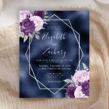 Marinho Azul Lilac Silver Casamento Floral