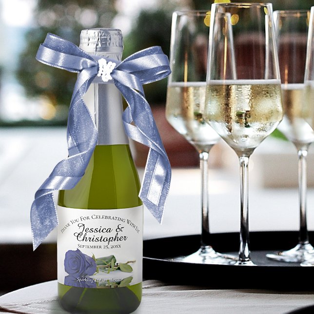 Marinho Azul Rosa Clássico Casamento Obrigado Mini (Criador carregado)