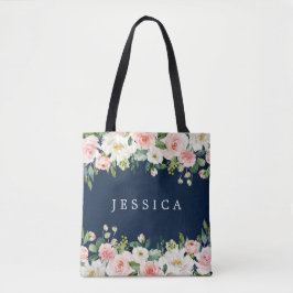 Marinho Blue Bridesmaid Gift Personalizado Tote Ba