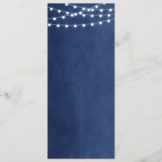 Marinho  Blue String Lights Modelo do Programa de  (Frente)