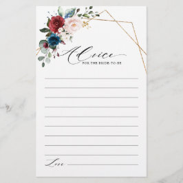 Marinho Borgonha Chá de panela Floral