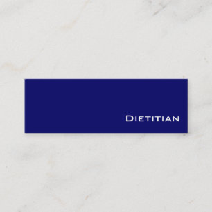 Marinho branco Dietite cartões de visitas