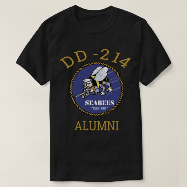 Marinho Camisa D 214 Alumni T Camisa Longa (Frente do Design)
