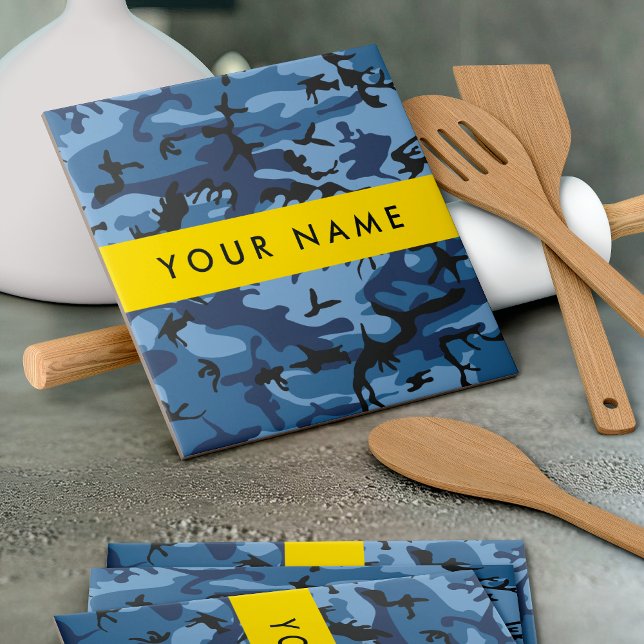 Marinho Camuflagem Azul Seu nome Personaliza (Criador carregado)