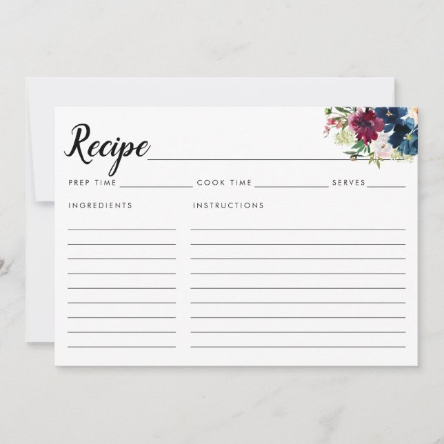 Marinho Chic Azul Borgonha Floral (Frente)