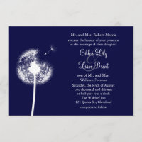 Marinho cumprimentos! Convite do casamento