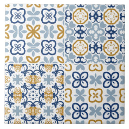 Marinho de aço castanho azul ilustração do azulejo