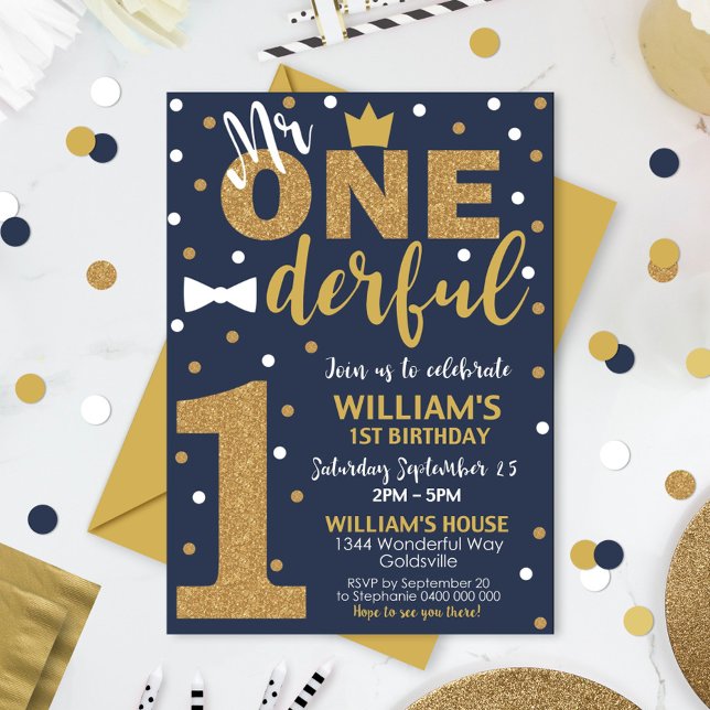 Marinho de Convite e Dourado (Criador carregado)