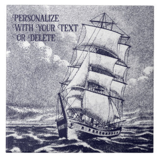 Marinho de Desenho Náutico do Navio Vintage
