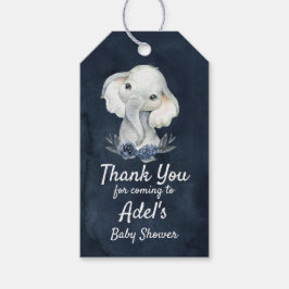 Marinho de elefante-menino Etiqueta de presente az