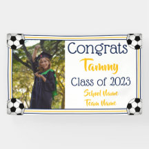 Marinho De Futebol E Graduação De Uma Foto Dourada