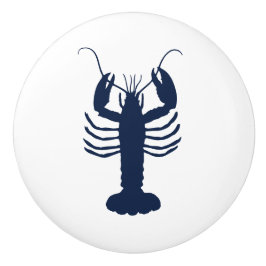 Marinho de lagosta Azul e Branco