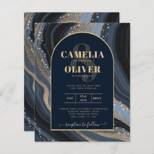 Marinho de LeahG Blue Dourado Agate STARRY NIGHT