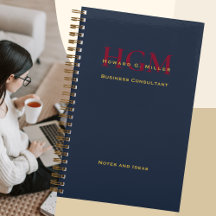 Marinho de logotipo Elegante Monograma para empres