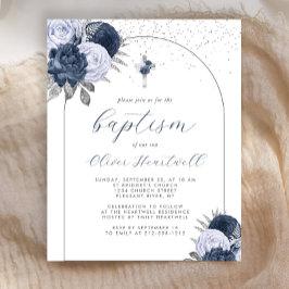 Marinho De Orçamento Blue Floral Arch Cross Botism