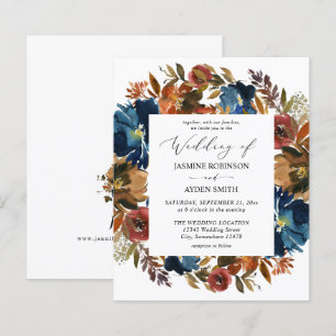 Marinho De Orçamento, Casamento Floral Laranja E