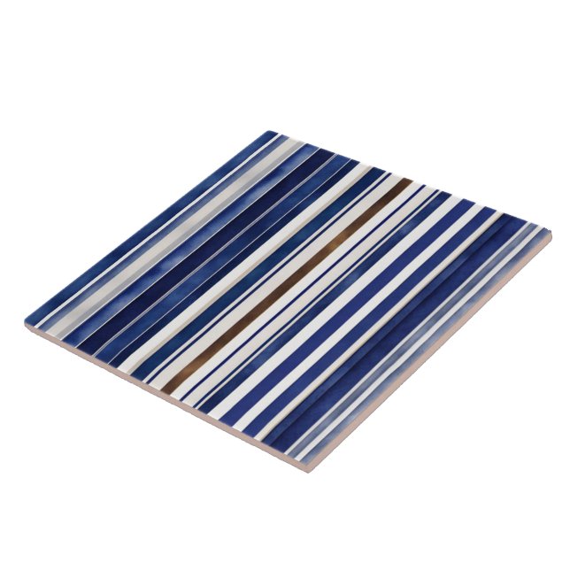 Marinho de Verão Blue Trendy Boat Strips (Lateral)