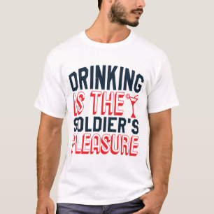 Marinho dos Estados Unidos - Camisa do Bebendo mar