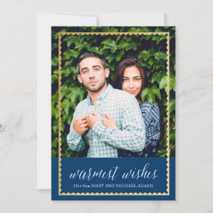 Marinho Dourado de Fios de Aquecimento Trimado