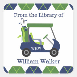 Marinho e golfe verde - Adesivos personalizados