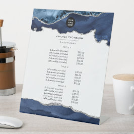 Marinho e placa de Precioso de velocidade prata