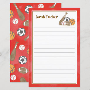 Marinho Esportivo, Crianças Vermelhas, Papel de ca