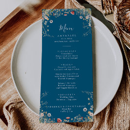 Marinho Feliz Janto Boho Wildflower Menu