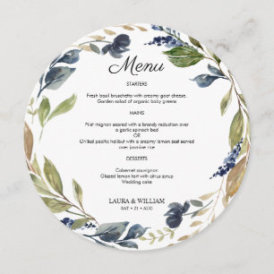 Marinho Floral Greenerescência deixa o menu redond