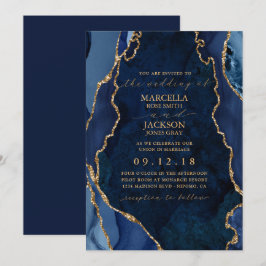 Marinho Marble e Convite para Casamento de Agato D