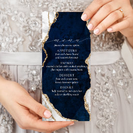 Marinho Marble, Menu de Casamento de Agata Branco 