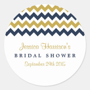 Marinho moderno e adesivos Dourados do Chá de pane