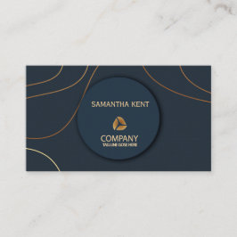 Marinho Moderno Profissional e Cartão de visita Do