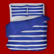 Marinho Náutico Azul, Branco, com Risca