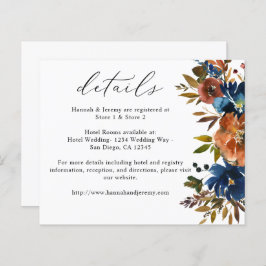 Marinho Orçamental, Laranja E Castanho Queda Detal