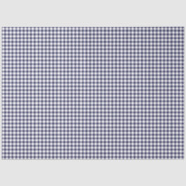 Marinho - Papel Teclado de Gingham Azul e Branco