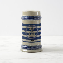 Marinho Personalizado - Caneca de cerveja Blue Str