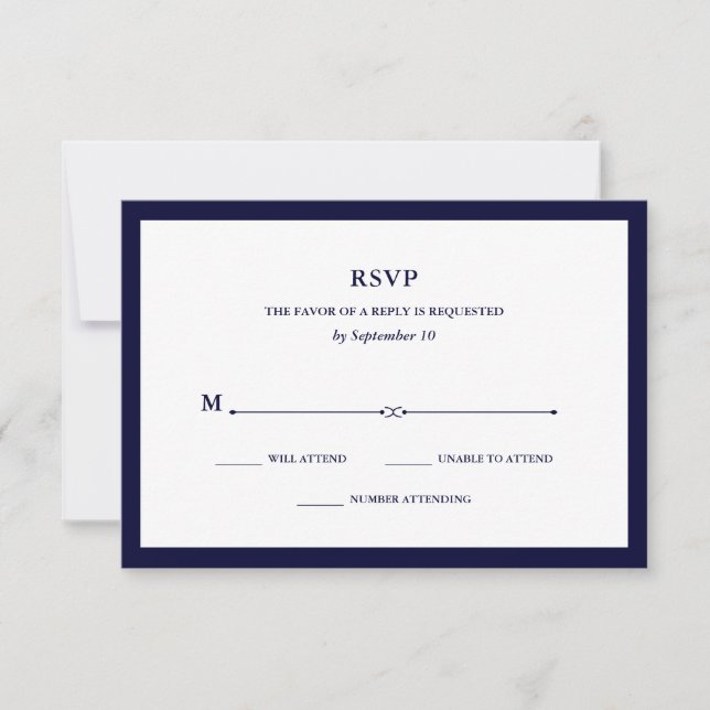 Marinho | RSVP Elegante (Frente)