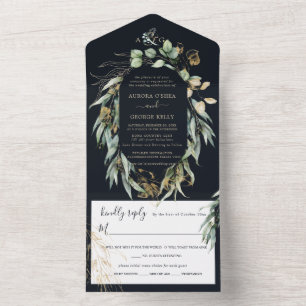 Marinho Rustic Willow Eucalyptus PixDezines em Dou